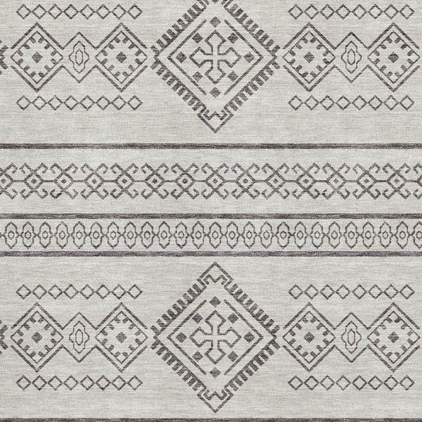 HomeRoots 10' Beige and Taupe Southwestern Washable Area Rug with UV Protection for Indoor and Outdoor Spaces 671594