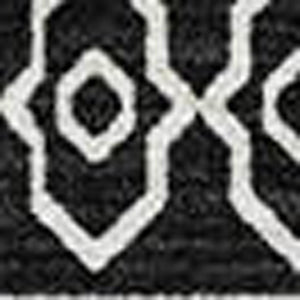 HomeRoots 8' X 10' Black And Ivory Southwestern Washable Area Rug - UV Protected, Durable & Stylish Design 671598