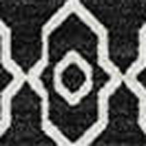 HomeRoots 10' Black and Ivory Southwestern Washable Area Rug - Durable, UV Protected, Stain-Resistant Design! 671600