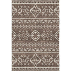 HomeRoots 9' X 12' Southwestern Area Rug - Washable, UV-Protected, Stain-Resistant for High-Traffic Homes 671605