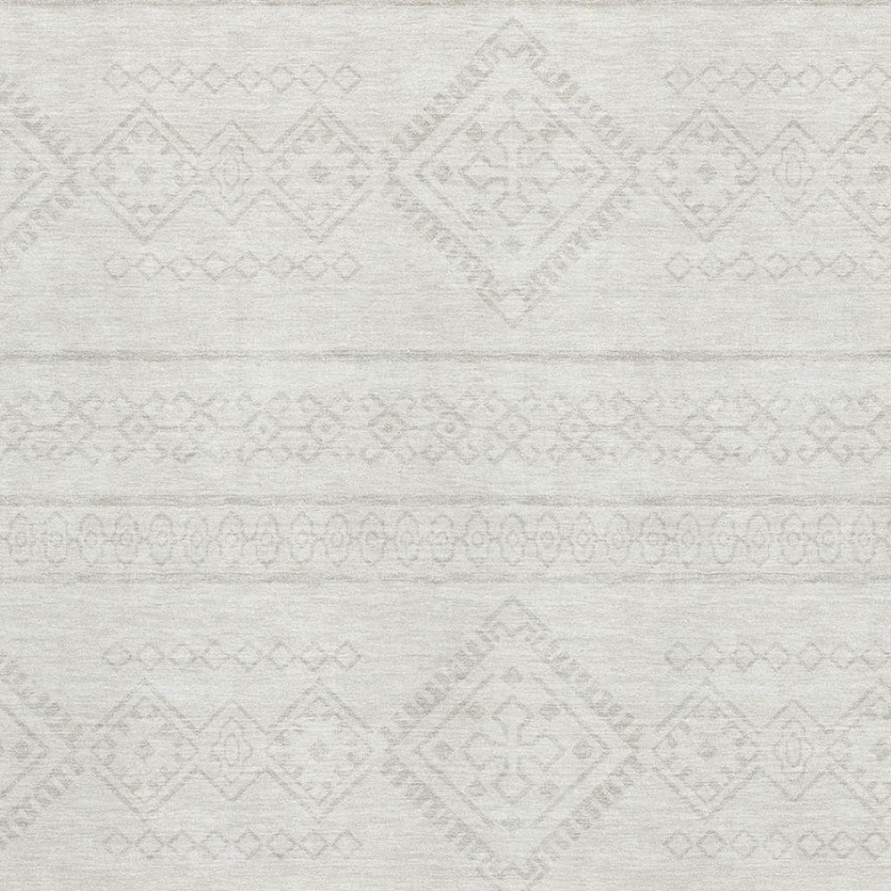 HomeRoots 8' X 10' Southwestern Area Rug in Ivory & Beige - Washable, Stain-Resistant, UV-Protected Design 671640