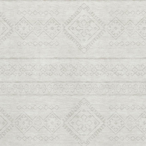 HomeRoots 8' X 10' Southwestern Area Rug in Ivory & Beige - Washable, Stain-Resistant, UV-Protected Design 671640