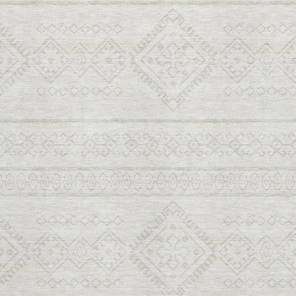 HomeRoots 9' X 12' Ivory & Beige Southwestern Area Rug – Washable, UV-Protected, Perfect for Busy Homes! 671641