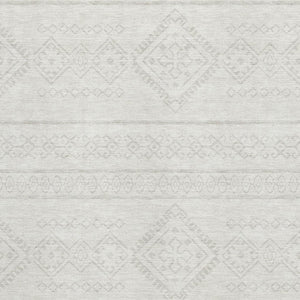 HomeRoots 9' X 12' Ivory & Beige Southwestern Area Rug – Washable, UV-Protected, Perfect for Busy Homes! 671641