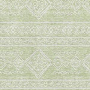 HomeRoots 5' X 8' Southwestern Mint Green & Ivory Area Rug - Washable, UV Protected, Stylish & Durable Design 671644