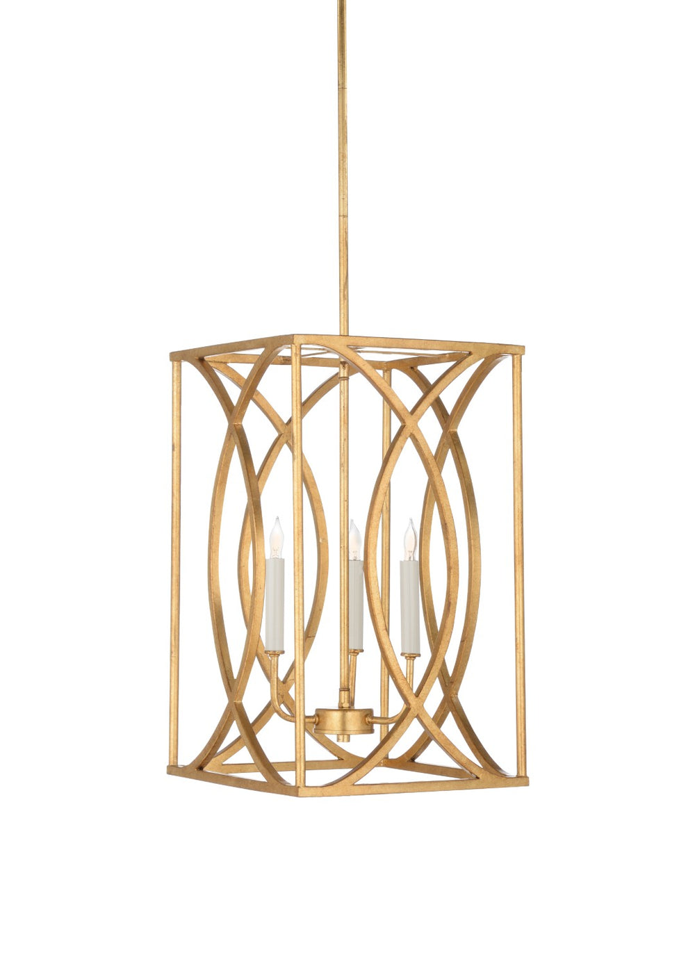 Wildwood Society Society Hill Chandelier Antique Gold Leaf 3-Light Adjustable Height 12–36" Rods Classic Elegance 67182