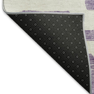 HomeRoots 8' X 10' Stylish Purple & Ivory Abstract Geometric Area Rug - Washable, UV Protected & Durable! 671832