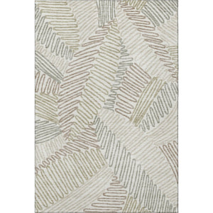 HomeRoots 8' X 10' Elegant Ivory Floral Area Rug - Stain Resistant, UV Protected, Perfect for High-Traffic Rooms 671898