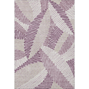 HomeRoots 9' X 12' Floral Area Rug in Lavender, Ivory & Beige – Washable, UV-Protected & Perfect for Busy Homes 671905