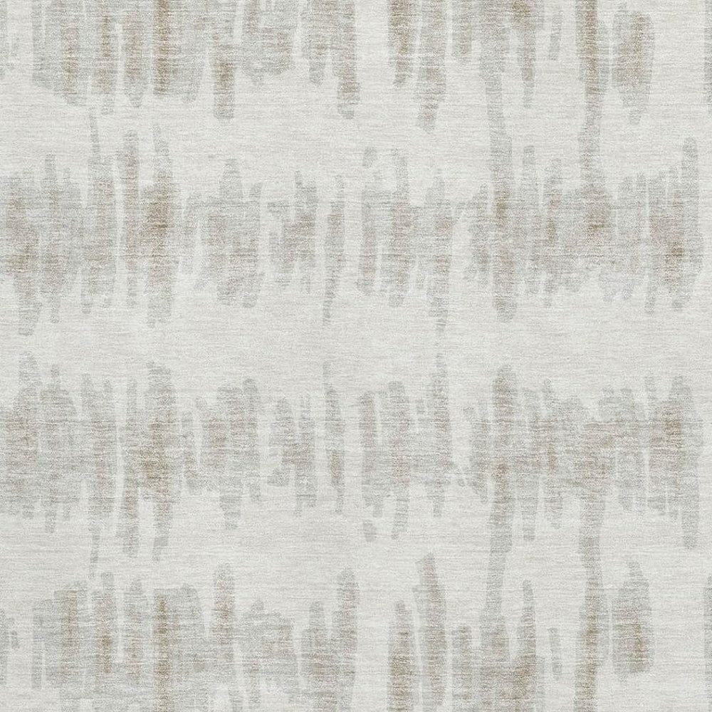HomeRoots 5' x 8' Ivory and Beige Striped Area Rug - Washable, UV Protected, Durable for Busy Homes & Kids 671974