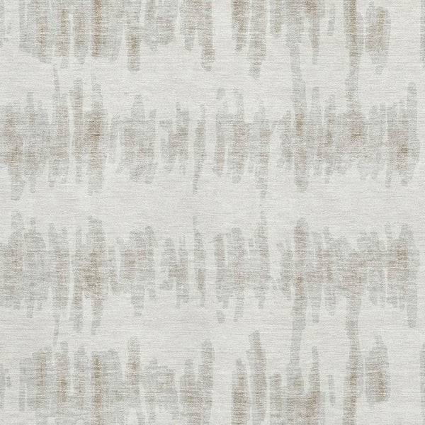 HomeRoots 5' x 8' Ivory and Beige Striped Area Rug - Washable, UV Protected, Durable for Busy Homes & Kids 671974