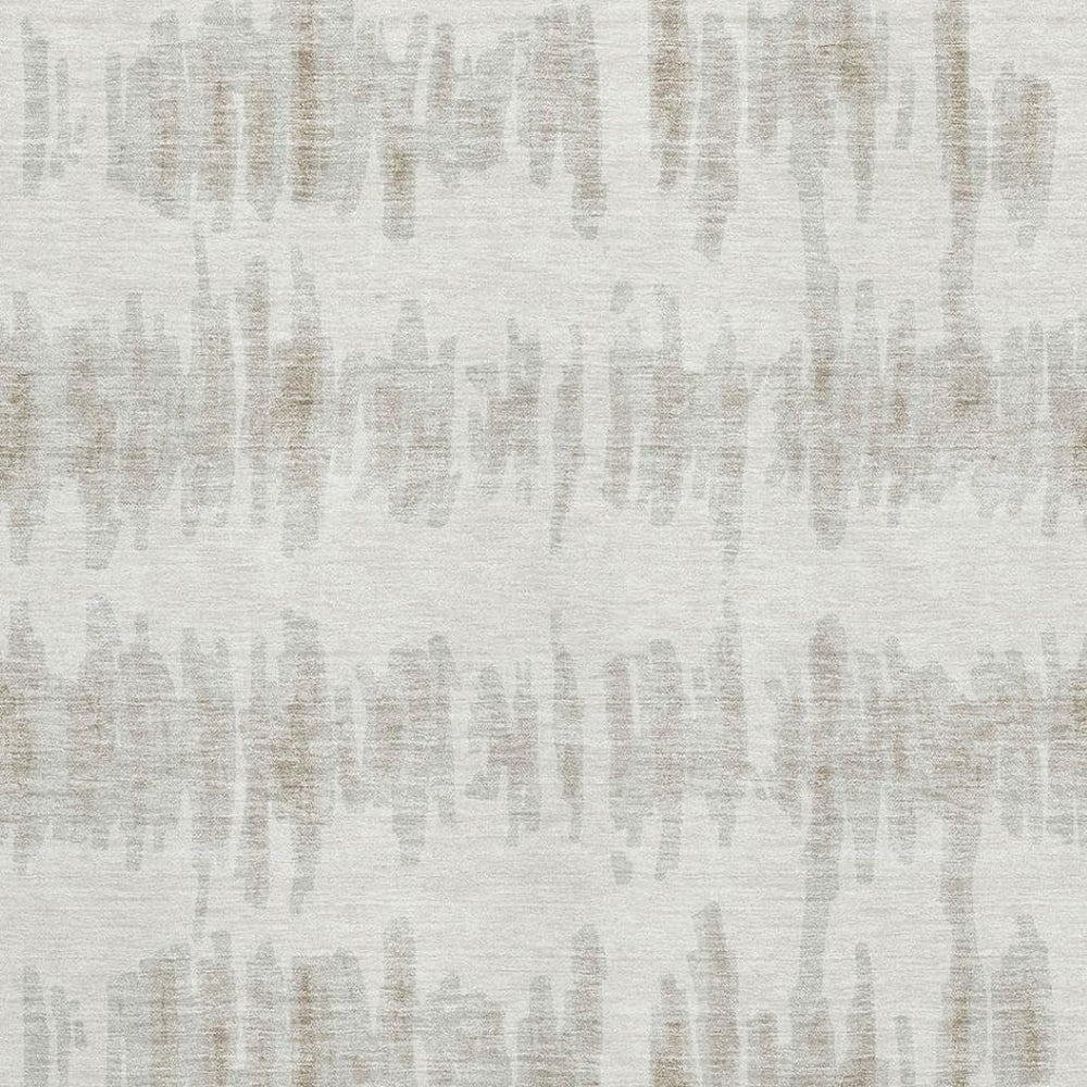 HomeRoots 10' X 14' Ivory and Beige Striped Area Rug - Washable, UV-Protected, Durable & Stylish for Any Room 671978