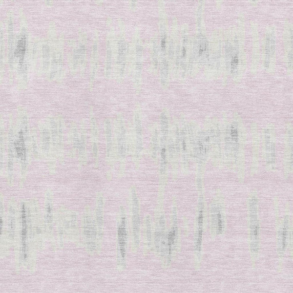 HomeRoots 5' Stylish Pink and Beige Striped Area Rug - Washable, UV Protected, Durable, Stain Resistant Design! 671992