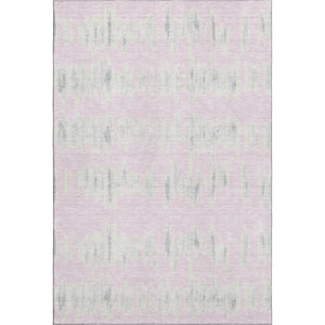 HomeRoots 10' X 14' Pink And Beige Striped Washable Area Rug – Durable, UV-Protected, Perfect for Busy Homes! 671996