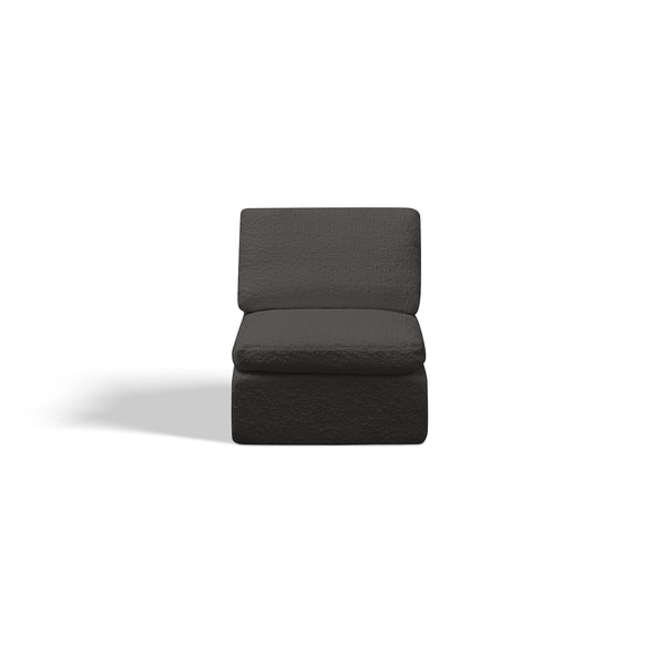 English Elm 110" Cloud Sectional Sofa Modular L-Shape with Ottoman, Chenille Fabric, Deep Seats, 7 Pillows Included Gray W1359S00016