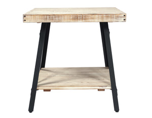 English Elm Wallace & Bay - Wallace & Bay  Douglas White End Table