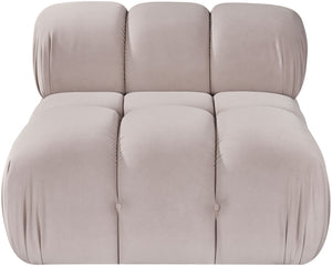 Meridian Furniture Orin Modular Lounge Chair Plush Velvet Upholstery with Repositionable Arm for Living Rooms Beige 671Beige-Chair