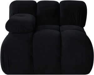 Meridian Furniture Orin Modular Lounge Chair Plush Velvet Upholstery with Repositionable Arm for Living Rooms Black 671Black-Chair