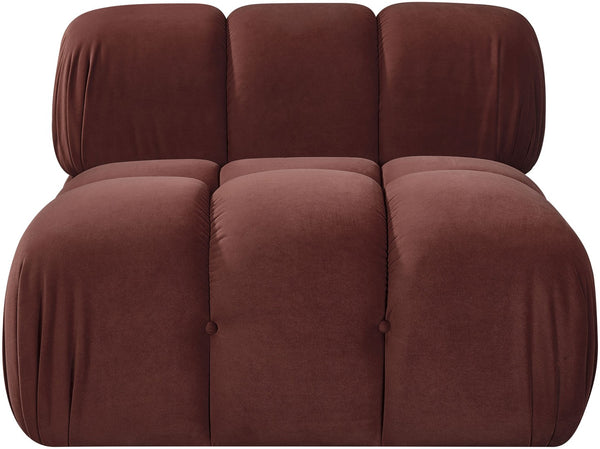 Meridian Furniture Orin Modular Lounge Chair Plush Velvet Upholstery with Repositionable Arm for Living Rooms Rose 671Rose-Chair