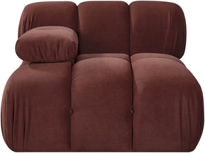 Meridian Furniture Orin Modular Lounge Chair Plush Velvet Upholstery with Repositionable Arm for Living Rooms Rose 671Rose-Chair