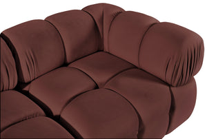 Meridian Furniture Orin Modular Sofa in Dusty Rose Performance Velvet for Modern Living Rooms 671Rose-S2A
