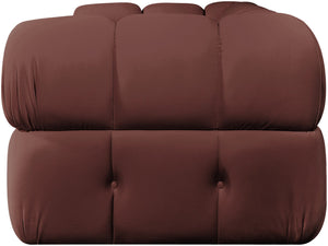 Meridian Furniture Orin Modular Sofa in Dusty Rose Performance Velvet for Modern Living Rooms 671Rose-S2A