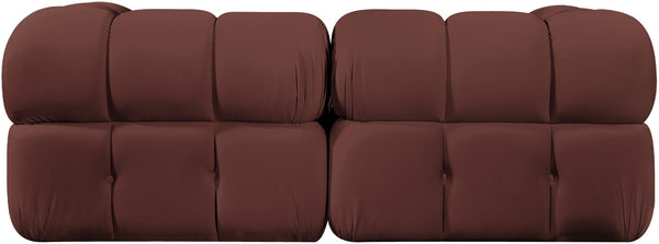 Meridian Furniture Orin Modular Sofa in Dusty Rose Performance Velvet for Modern Living Rooms 671Rose-S2A