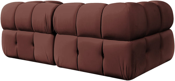 Meridian Furniture Orin Modular Sofa in Dusty Rose Performance Velvet for Modern Living Rooms 671Rose-S2A