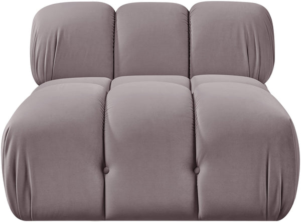Meridian Furniture Orin Modular Lounge Chair Plush Velvet Upholstery with Repositionable Arm for Living Rooms Taupe 671Taupe-Chair