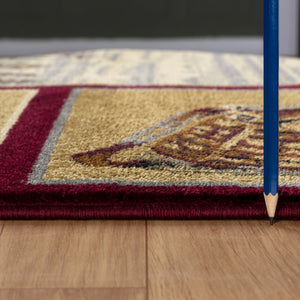 English Elm Nature'S Nest Lodge-Style 7 Ft 10 In X 10 Ft 3 In Durable Area Rug – Kid & Pet Friendly, Easy Care B186P180948