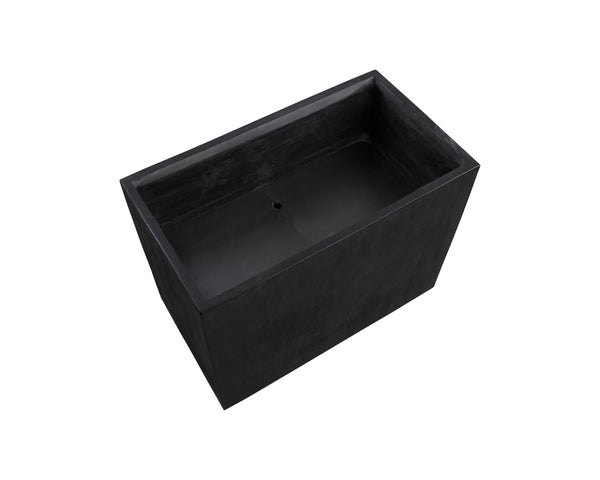 Sunpan LEILANI PLANTER - MEDIUM - ELEGANT ANTIQUE BRONZE DESIGN FOR UPSCALE INTERIORS & OUTDOOR SPACES Black 111142
