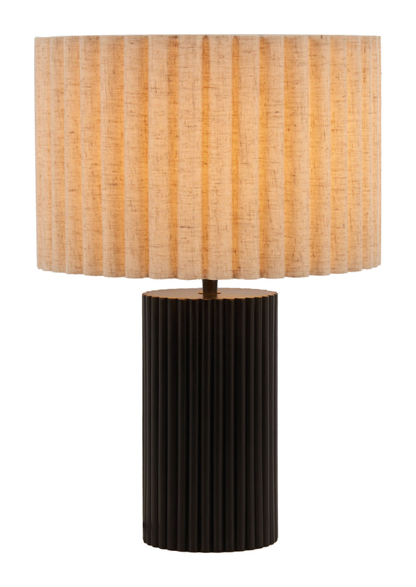 Zuo Modern Aurora Table Lamp In Beige & Black - Modern Design, High-quality Pvc & Steel For Chic Spaces Beige Pvc,Steel 56182-zuo-modern