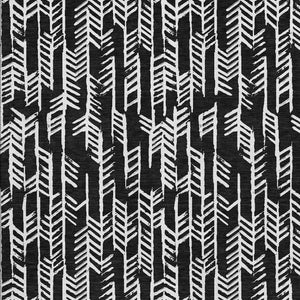 HomeRoots 10' X 14' Black And Ivory Tribal Area Rug – Washable, UV Protected, Durable for Homes with Kids & Pets 672026