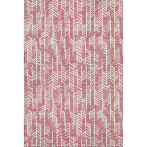 HomeRoots 10' X 14' Blush & Ivory Tribal Area Rug - Washable, UV Protected, Soft, Durable & Stylish Solution! 672032