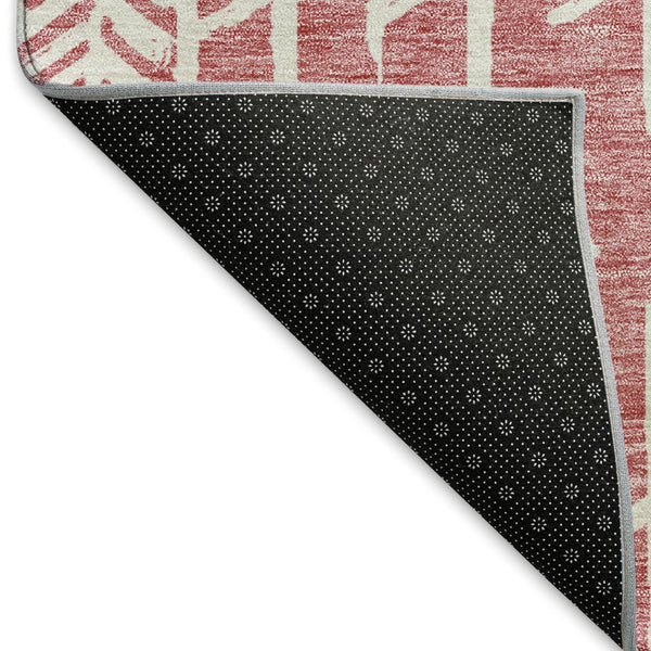 HomeRoots 10' X 14' Blush & Ivory Tribal Area Rug - Washable, UV Protected, Soft, Durable & Stylish Solution! 672032
