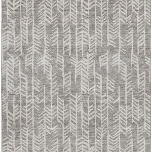 HomeRoots 10' X 14' Taupe And Beige Tribal Area Rug - Durable, Washable, UV Protected for Busy Homes & Style 672086