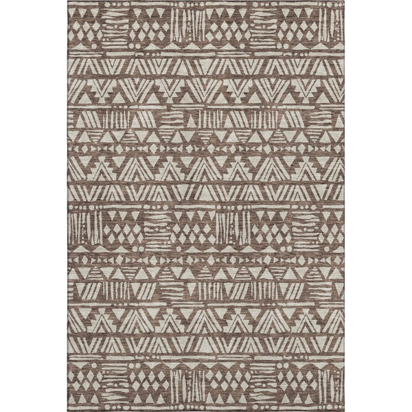 HomeRoots 5' X 8' Southwestern Washable Area Rug with UV Protection - Durable, Stylish, and Stain-Resistant! 672100