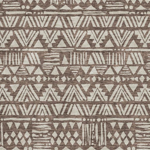 HomeRoots 10' Southwestern Brown and Beige Washable Area Rug - Durable, UV Protected, Perfect for Family Spaces 672104