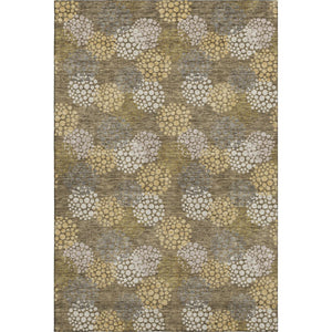 HomeRoots 9' X 12' Washable Polka Dot Area Rug in Brown Taupe & Beige – UV Protected, Durable & Stylish Design 672169