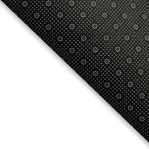 HomeRoots 5' X 8' Gray Ivory Charcoal Polka Dot Washable Area Rug - Durable, Stylish, and Easy-Care Solution 672190