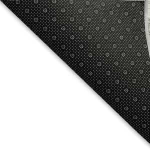 HomeRoots 5' X 8' Gray Ivory Charcoal Polka Dot Washable Area Rug - Durable, Stylish, and Easy-Care Solution 672190