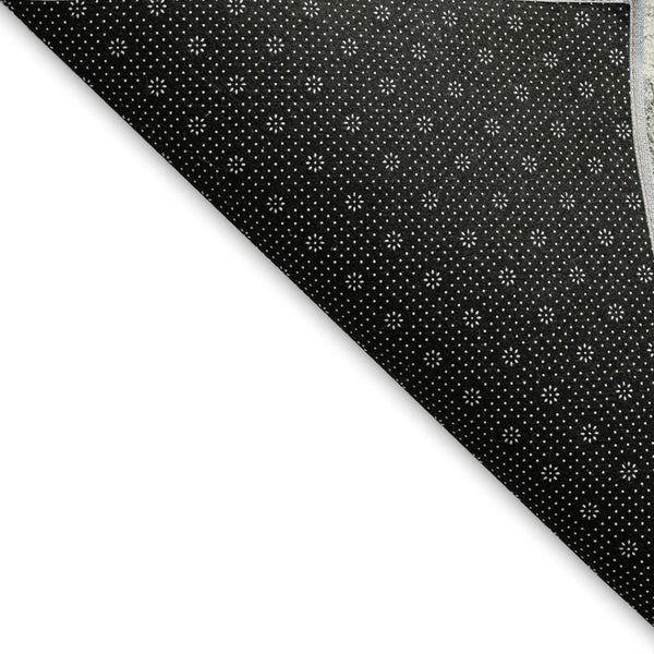 HomeRoots 5' X 8' Gray Ivory Charcoal Polka Dot Washable Area Rug - Durable, Stylish, and Easy-Care Solution 672190