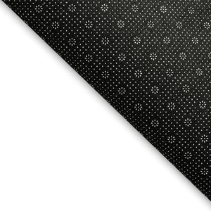 HomeRoots 9' X 12' Washable Gray Ivory Charcoal Polka Dot Area Rug with UV Protection for Family Spaces 672193