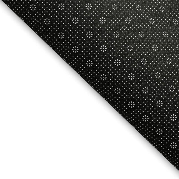 HomeRoots 9' X 12' Washable Gray Ivory Charcoal Polka Dot Area Rug with UV Protection for Family Spaces 672193