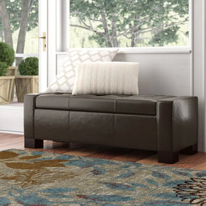 English Elm Large Tufted Upholstered Storage Bench with Hidden Compartment for Entryway or Bedroom 67220.00PUCHO