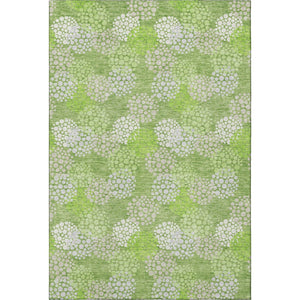 HomeRoots 10' Green and Ivory Polka Dot Washable Area Rug with UV Protection - Perfect for Busy Homes! 672200