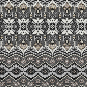 HomeRoots 8' X 10' Charcoal & Ivory Moroccan Area Rug - Washable, UV Protected, Stylish for High-Traffic Spaces 672258