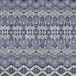 HomeRoots 9' X 12' Denim Blue & Silver Moroccan Area Rug – Washable, UV-Protected, Durable & Stylish Design 672265