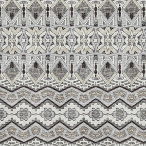 HomeRoots 8' X 10' Gray Ivory Beige Moroccan Area Rug – Washable, UV-Protected, Durable & Stylish for Any Space 672276
