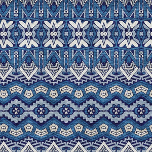 HomeRoots 5' X 8' Moroccan-Inspired Navy Blue Area Rug with Stain Resistance & UV Protection for Homes 672280
